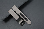 grey canvas leather watch strap – photo 6
