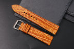 patina orange alligator leather watch strap – photo 6