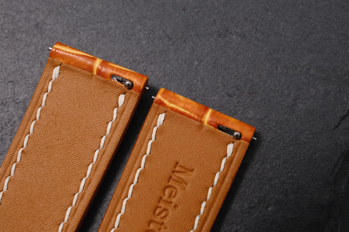 patina orange alligator leather watch strap – photo 7