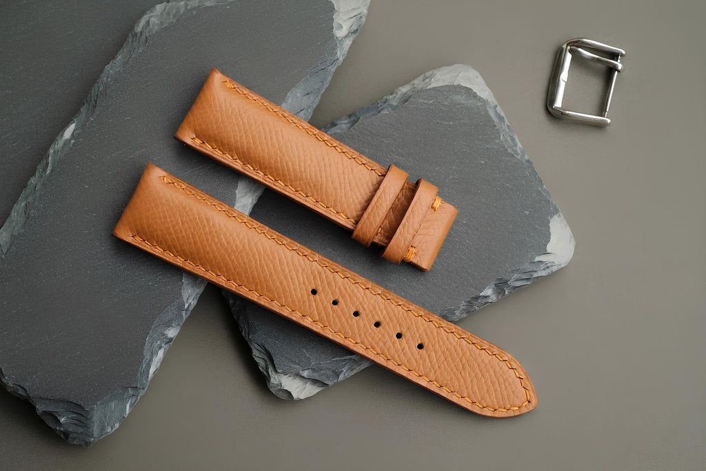 tan epsom leather watch strap – photo 7