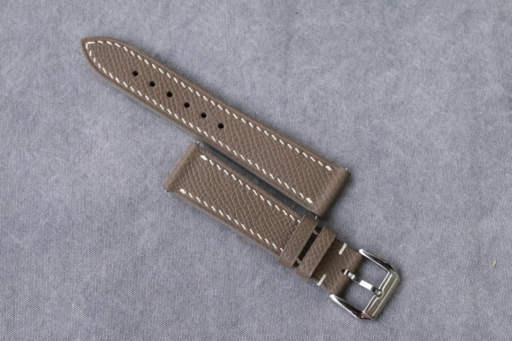 taupe epsom leather watch strap – photo 8