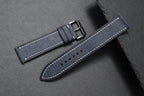 blue gray & black babele leather watch strap – photo 8