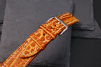 patina orange alligator leather watch strap – photo 8
