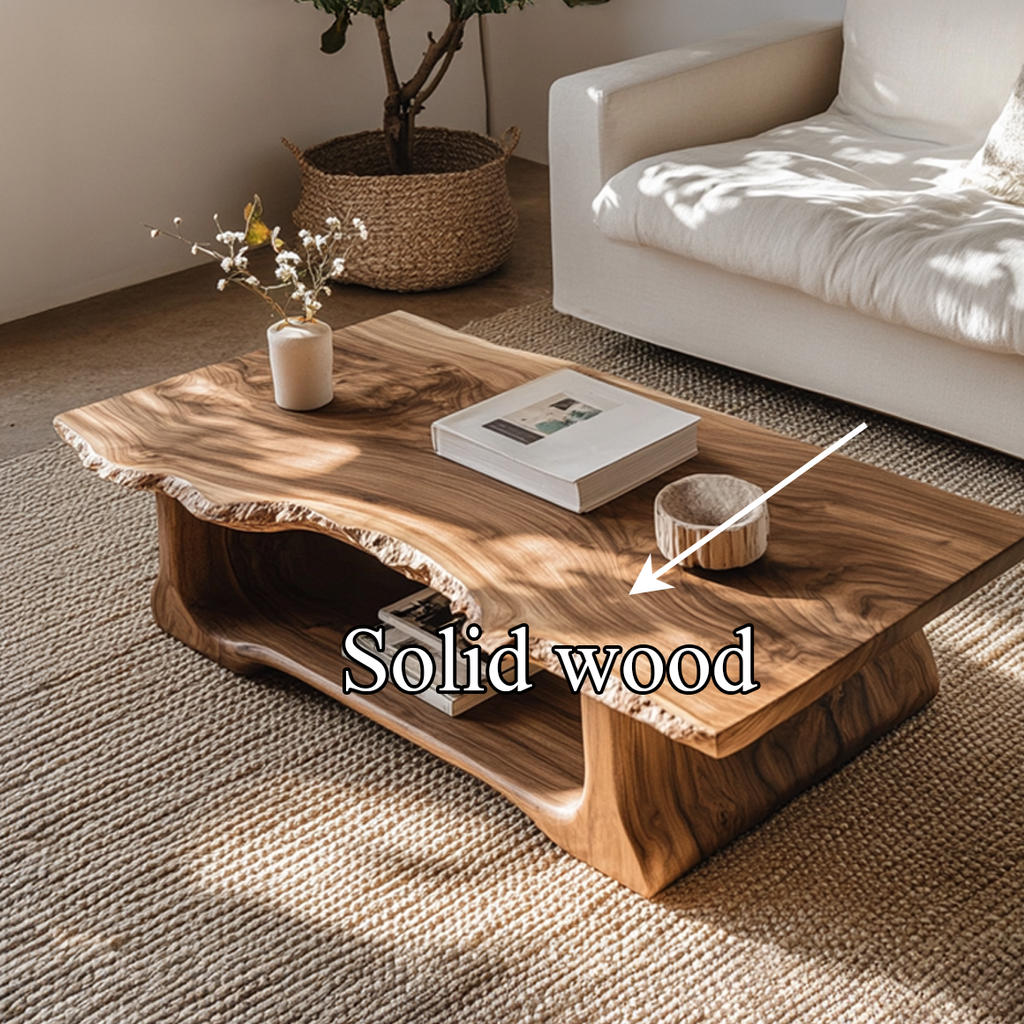 Monkey Pod Live Edge Coffee Table with Rustic Finish - view 7