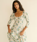 SERAPHINA DRESS -- CREME LANTANA FLORAL