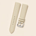 Beige Epsom Leather Watch Strap leather watch strap, flat lay