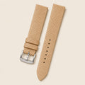 Beige Stingray Leather Watch Strap leather watch strap, flat lay