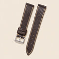 Brown & Beige Lizard Leather Watch Strap leather watch strap, flat lay
