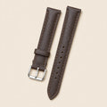Brown Epsom Leather Watch Strap leather watch strap, flat lay