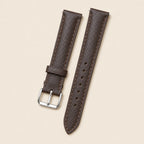 Brown Epsom Leather Watch Strap leather watch strap, flat lay