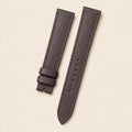 Chocolate Brown Swift Leather Watch Strap leather watch strap, flat lay