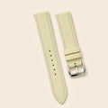 Cream Epsom Leather Watch Strap leather watch strap, flat lay