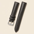 Dark Brown Vachetta Leather Watch Strap leather watch strap, flat lay