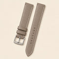 Etoupe Epsom Leather Watch Strap leather watch strap, flat lay