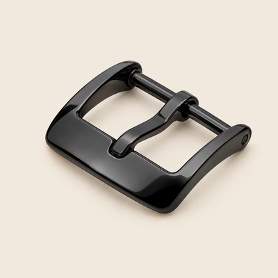 Black pin buckle