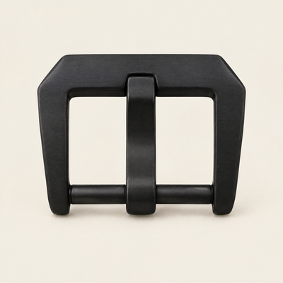 Heavy black pin buckle