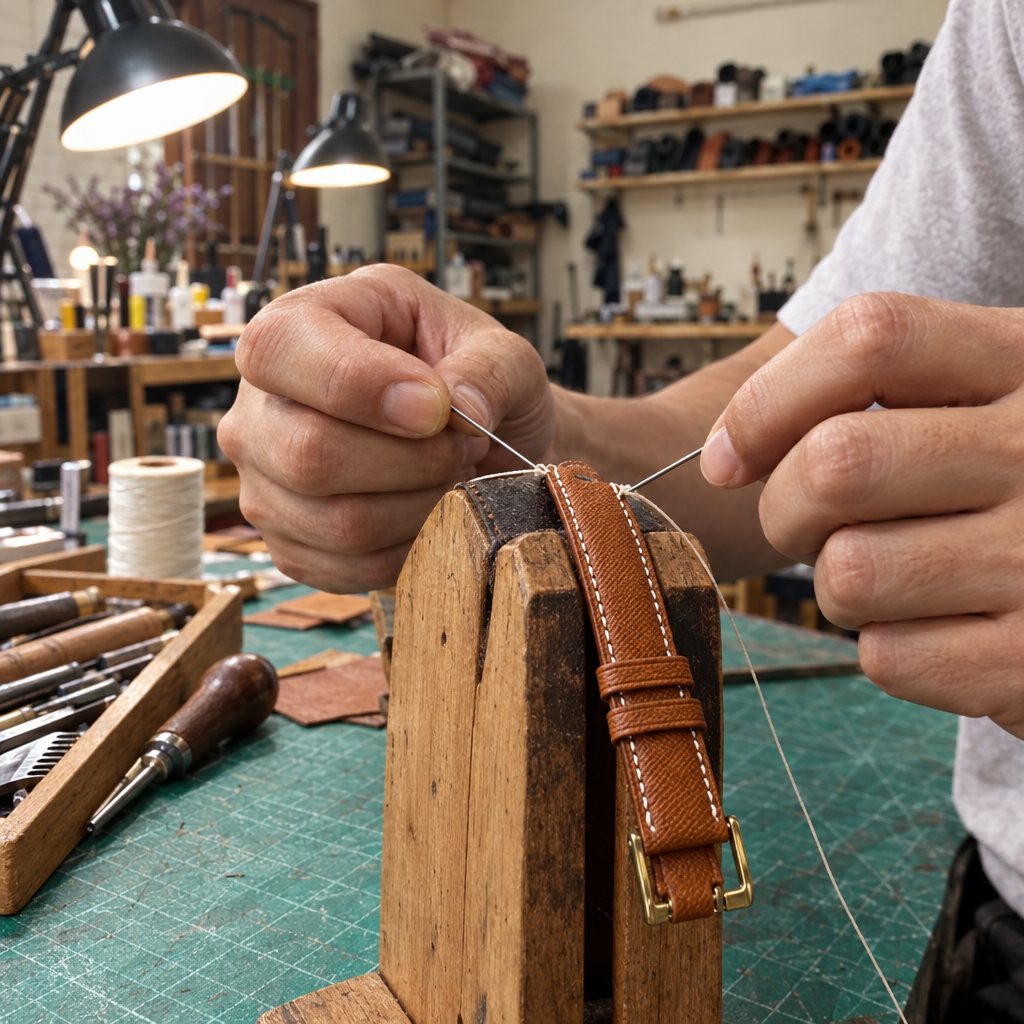 Hand-stitched in our Saigon workshop