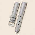 Gray Shell Cordovan Leather Watch Strap leather watch strap, flat lay