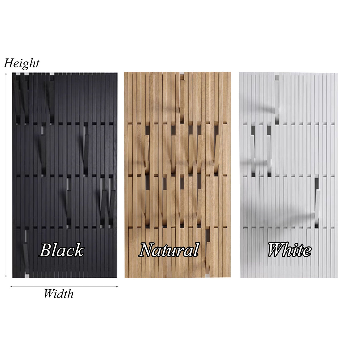Piano Keyboard Solid Wood Wall Coat Rack with Hooks - view 3