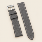 Gray Sailcloth Canvas Watch Strap – Handstitched