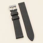 Charcoal Gray Babele Leather Watch Strap – Handstitched