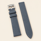 Blue Gray Sailcloth Canvas Watch Strap – Handstitched