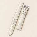 Ivory White Alligator Leather Watch Strap – Handstitched