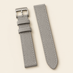 Light Gray Sailcloth Canvas Watch Strap – Handstitched