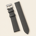 Graphite Gray Epsom Leather Watch Strap – Handstitched