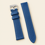 Blue Epsom Leather Watch Strap – Handstitched