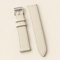 Off White Epsom Leather Watch Strap – Handstitched