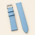 Light Blue Epsom Leather Watch Strap – Handstitched