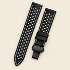 Classic Rally Watch Strap – Handstitched Epsom Leather with Racing Holes