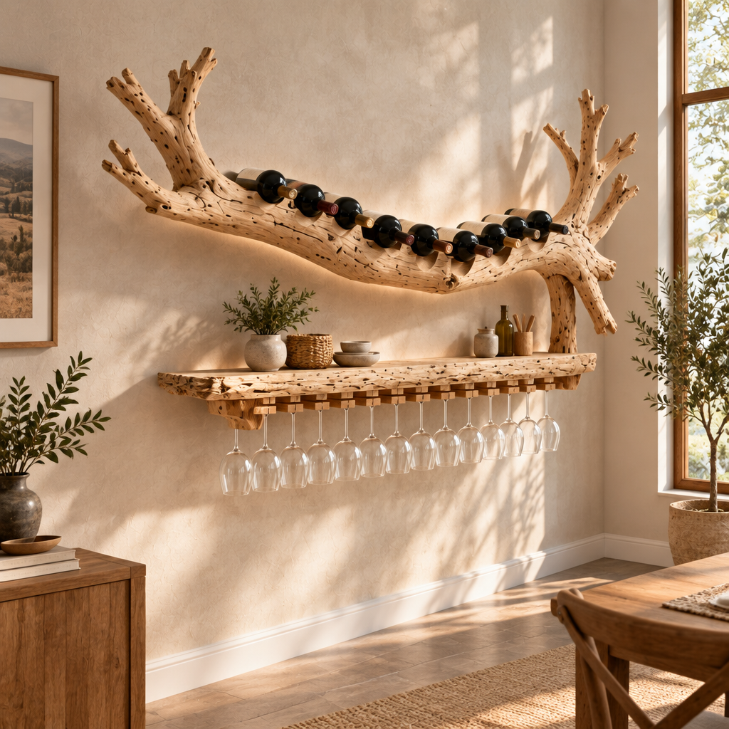 Tidewood Branch Wine Wall side view