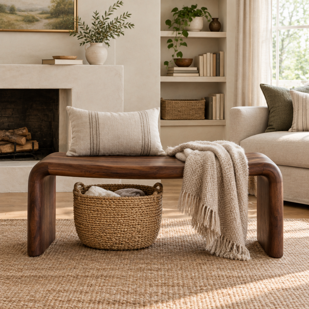 Sora Curved Bench in use
