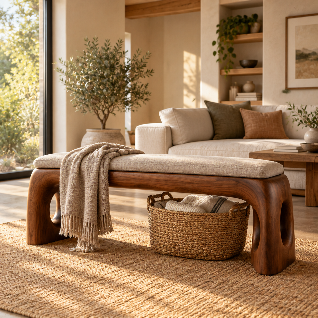 Mojave Sculpted Bench in use