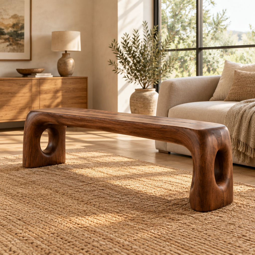 Mojave Sculpted Bench side view