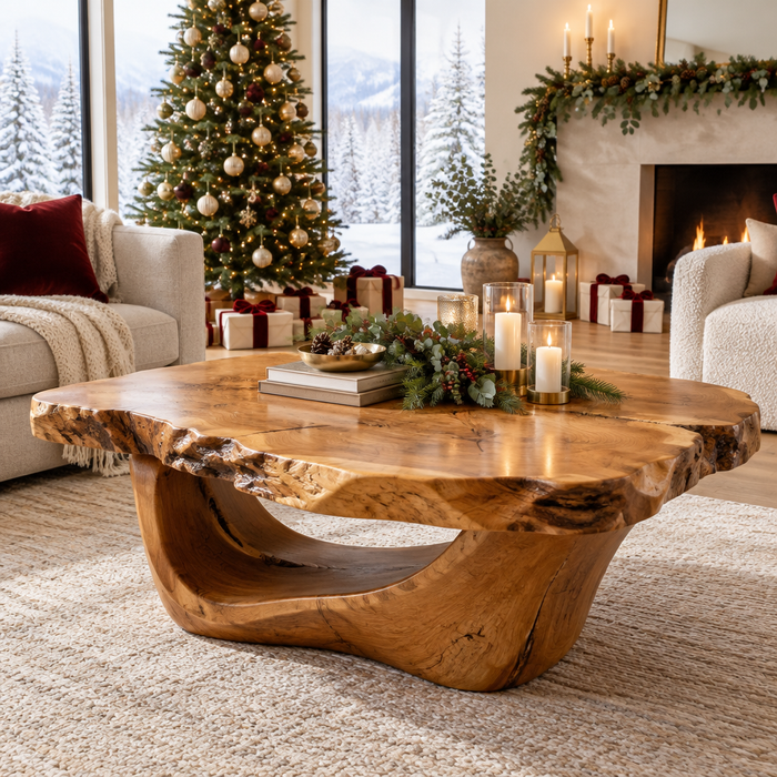 Riverbend Live-Edge Cradle Coffee Table
