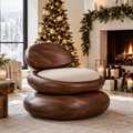 Atelier Pebble Accent Chair in a Christmas home