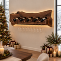 Atelier Organic Wine Wall with Light in a Christmas home