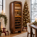 Atelier Sculpted Wine Cabinet in a Christmas home