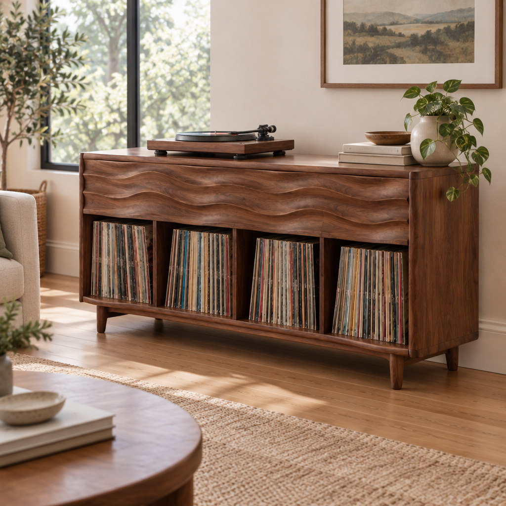 Atelier Wave Vinyl Console side view