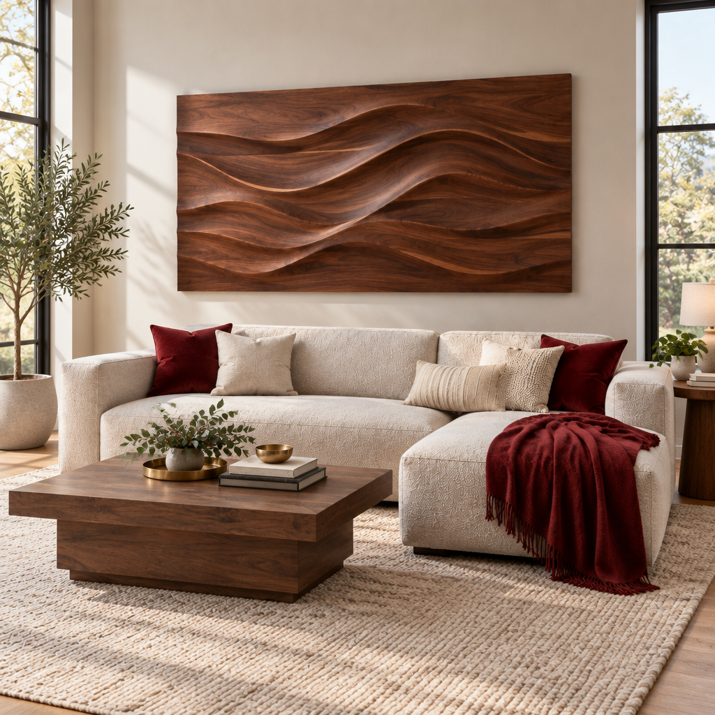 Atelier Dune Wave Wall Panel side view