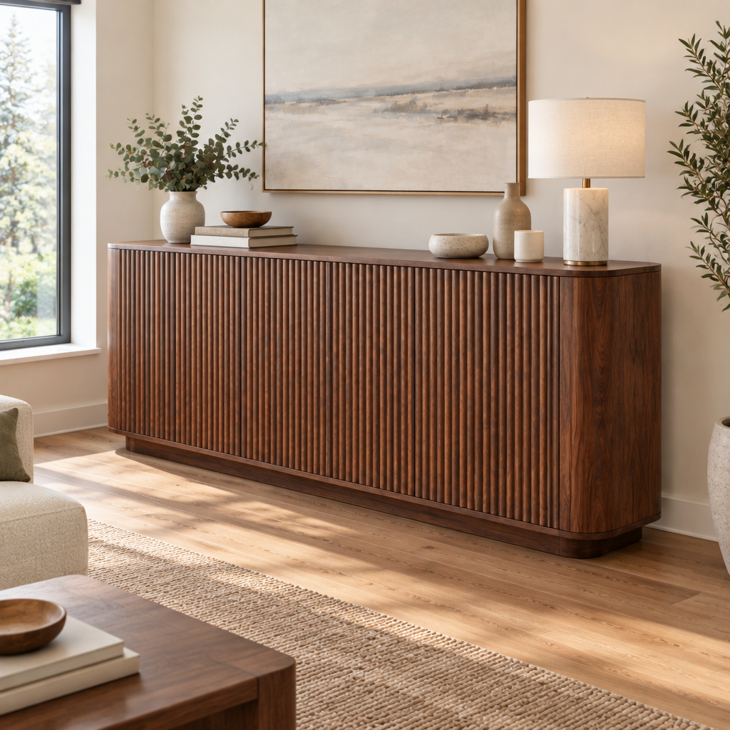 Atelier Ripple Door Sideboard side view