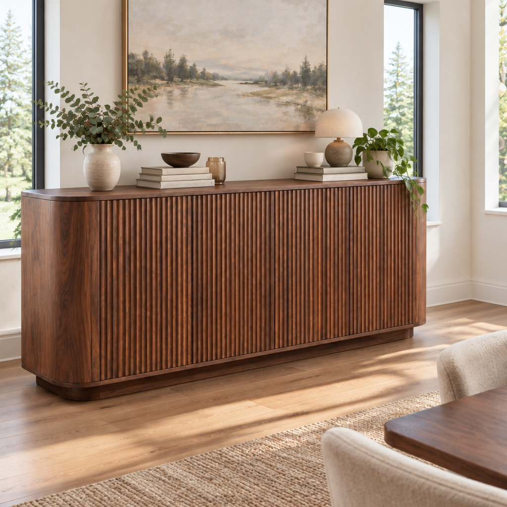 Atelier Ripple Door Sideboard in a living space
