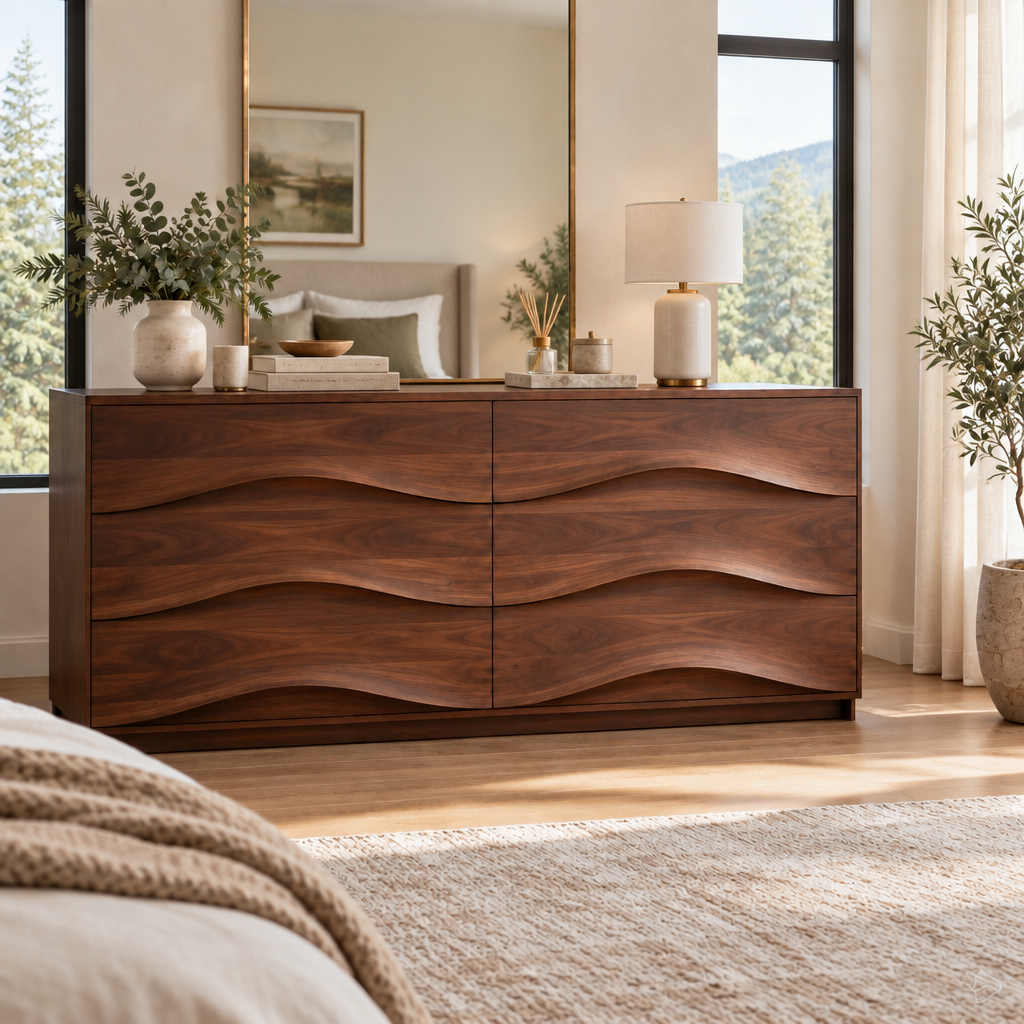 Atelier Wave Front Dresser in a living space