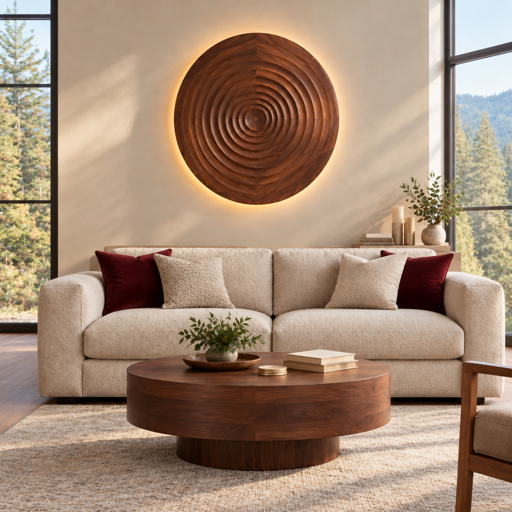 Atelier Ripple Circle Wall Art in use