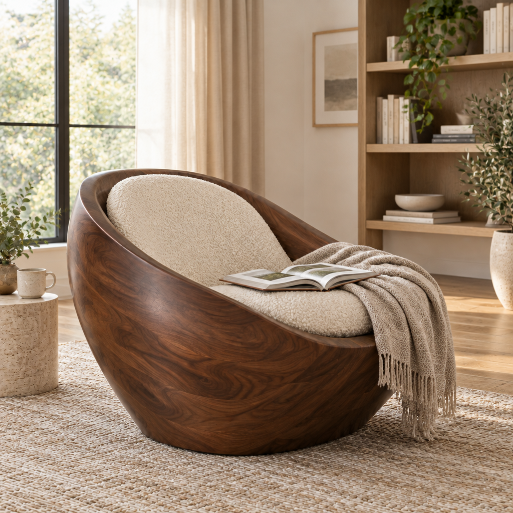 Atelier Shell Lounge Chair in use