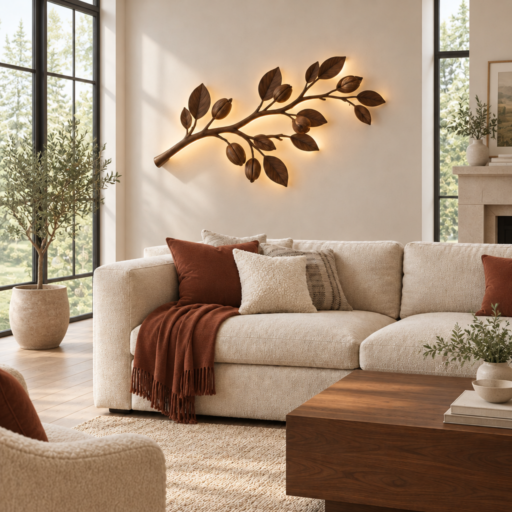 Atelier Branch LED Wall Light in a living space