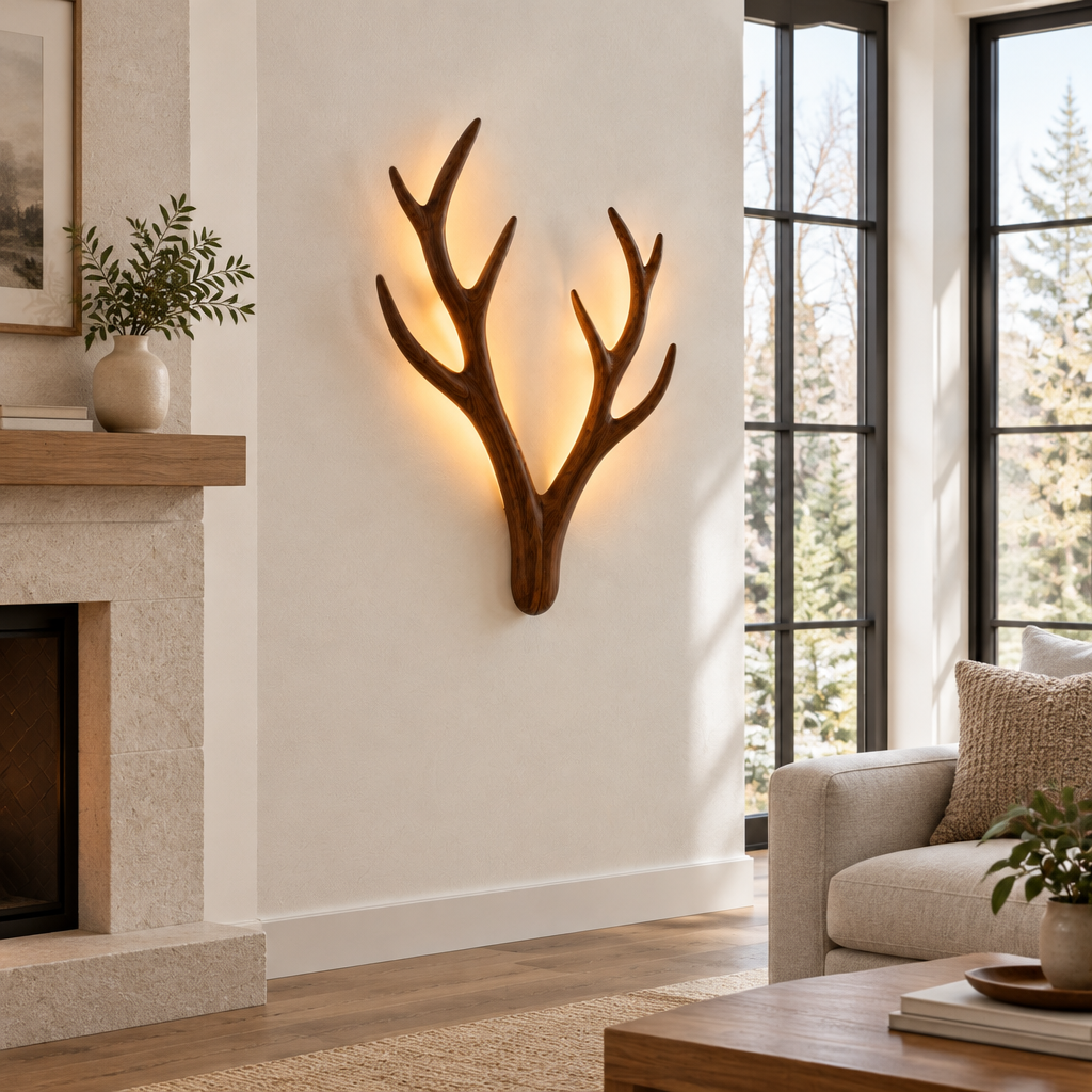 Atelier Antler Branch Wall Sconce side view